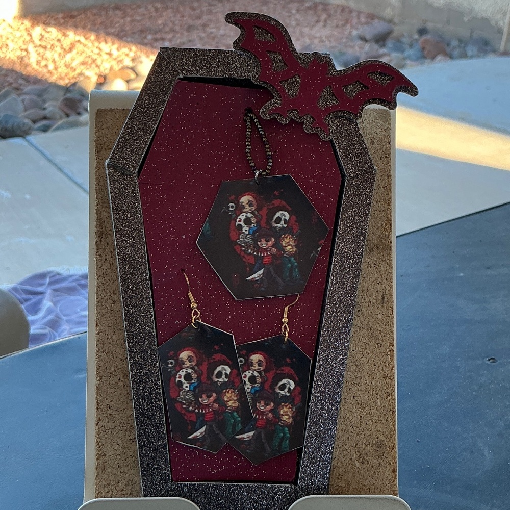 Horror Necklace and earrings